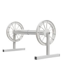 Abgal Apollo Premium Stationary Fixed Height Reel / Roller for Pool Blankets / Covers - White