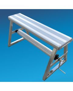 Abgal Spartan Premium Stainless Steel Under Bench Stationary Reel / Roller for Pool Blankets / Covers - 75mm Tube