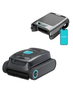 Aiper Scuba SL Cordless Pool Cleaner and Surfer S2 Solar Power Cordless Pool Skimmer Bundle