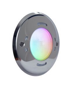 Aqua-Quip Evo2 Series 1 x Multi-Colour PRO RGB+W LED InstaTouch Program Niche Pool Light w/ Concrete Mounting Kit and 30M Cable