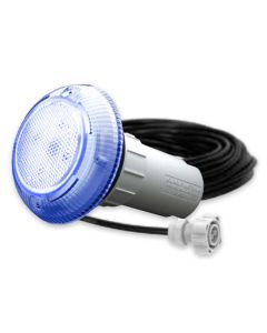 Aqua-Quip EvoCR Series 1 x Blue LED Colour Niche Pool Light w/ Concrete Mounting Kit, 20M Cable and Plug Kit