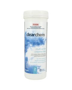 Clearchem Multi Action Chlorine Tabs 2kg- Pool Chemical (DG)