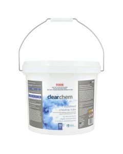 Clearchem Stabilised Chlorine Tabs Tri-Chlor 10kg - Pool Chemical (DG)