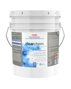 Clearchem Stabilised Chlorine Tabs Tri-Chlor 25kg - Pool Chemical (DG)