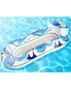 AquaFun Comfortable Bed Pool Lounger - Inflatable Air Bed - 167x95cm