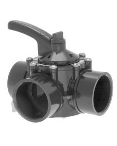 Hayward PSV 3 Way Valve 40mm PSV3S - PVC Pool Diverter Valve, Grey/Black