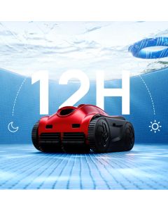 iGarden K Pro 120 Cordless Robotic Pool Cleaner w/ 3D S-Path Navigation, AI Timer, Turbo Mode, One-Touch Waterline Return & App Control. Floor, Walls, Waterline