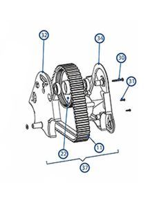 Kreepy Krauly rX-Tank Leg Assembly Left SP10837 - Pool Cleaner Spare Part