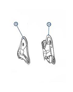 Kreepy Krauly rX-Tank Leg Outer SP10834 Left SP10835 Right - Pool Cleaner Spare Part