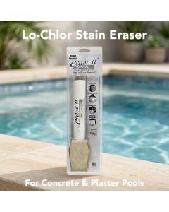 Lo-Chlor Erase It Stain Eraser for Concrete & Plaster Pools – Chemical-Free Surface Cleaner