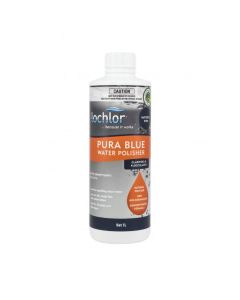 Lo-Chlor Pura Blue Pool Clarifier 1L - treats cloudy pools - Pool Chemical
