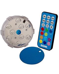 G.A.M.E. Multi-Colour Magnetic Pool Wall LED Light w/Remote for Above Ground Pools and Indoors / Outdoors