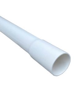 50mm White PVC Hard Pipe Class 12 - 6m (cut to 3x2 metre) Length P50MMC12-6M - Spa Spare Part