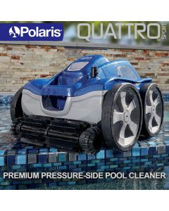 Polaris Quattro Sport Pressure Pool Cleaner. Aggressive Wall-Climbing, 2Y Warranty
