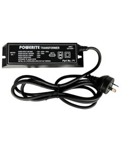PAL Lighting Powerite P1 Single Output (1 x 12V, 50VA) Plug-In Low Voltage Transformer for Pool Lights