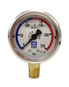Pressure Gauge Oil Filled (for pool sand filter) - Filter Spare Part
