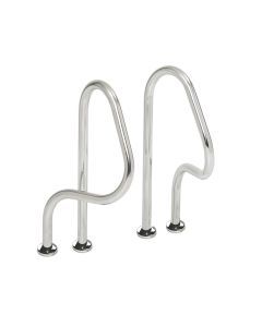 S.R. Smith Pretzel Bend Hand Rails Flanged (Pair) - Pool Rail