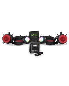 Spa Electrics Atom EMC Series 2 x Multi Plus RGB+W LED Colour Pool Light w/ Concrete Mounting Kit, 20M Cable, Dual LV50 Transformer and iRIS Controller