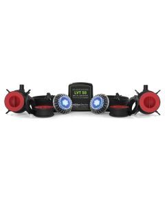 Spa Electrics Atom EMC Series 2 x Single Colour (Blue/White) LED Pool Light w/ Concrete Mounting Kit, 20M Cable and Dual LV50 Transformer