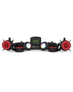 Spa Electrics Atom EMC Series 2 x Multi Plus RGB+W LED Colour Pool Light w/ Concrete Mounting Kit, 20M Cable and Dual LV50 Transformer