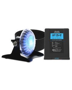 Spa Electrics Atom EMP Series 1 x Blue LED Colour Pool Light w/ Pond Mounting Kit, 20M Cable and LV25 Transformer