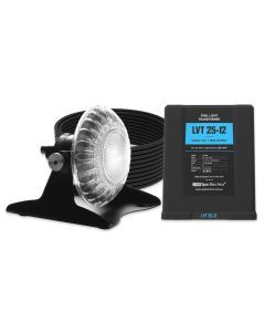 Spa Electrics Atom EMP Series 1 x White LED Colour Pool Light w/ Pond Mounting Kit, 20M Cable and LV25 Transformer
