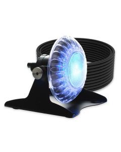 Spa Electrics Atom EMP Series 1 x Blue LED Colour Pool Light w/ Pond Mounting Kit and 20M Cable