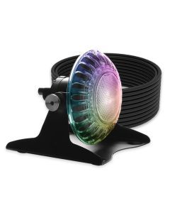 Spa Electrics Atom EMP Series 1 x Multi Plus RGB+W LED Colour Pool Light w/ Pond Mounting Kit and 20M Cable
