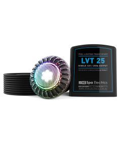 Spa Electrics Atom EMV Series 1 x Multi RGB LED Colour Pool Light w/ Vinyl Mounting Kit, 20M Cable and LV25 Transformer