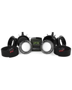 Spa Electrics Quantum WNC Series 2 x White LED Colour Pool Light w/ Concrete Mounting Kit, 30M Cable and Dual LV50 Transformer