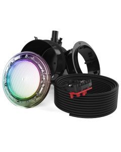 Spa Electrics Quantum WNC Series 1 x Multi Plus RGB+W LED Colour Pool Light w/ Concrete Mounting Kit and 20M Cable