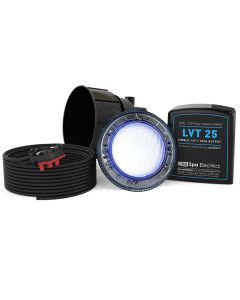 Spa Electrics Quantum WNF Series 1 x Blue LED Colour Pool Light w/ Fibreglass Mounting Kit, 20M Cable and LV25 Transformer