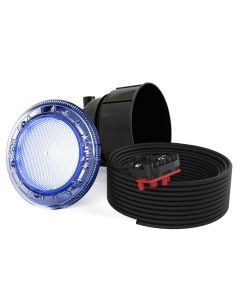 Spa Electrics Quantum WNF Series 1 x Blue LED Colour Pool Light w/ Fibreglass Mounting Kit and 20M Cable
