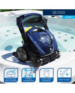 Zodiac SpaBot SB1000 Cordless Robotic Spa Cleaner Spa Bot. Floor, Seats, Wall