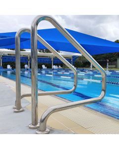 S.R. Smith Narrow Spaced Figure 4 Grab Rail Flanged - Single Left - Pool Rail