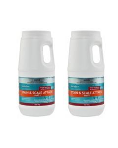 Lo-Chlor Stain & Scale Attack Part I, II (Granular) 2 x 1Kg Pack - Pool Chemical (DG)
