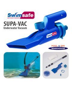 Supa Vac Swimming Pool Spa Pond Fountain Underwater Vacuum Cleaning Kit