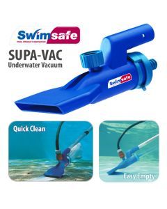Supa Vac Pool Spa Pond Fountain Underwater Vacuum cleaner & Venturi Pump
