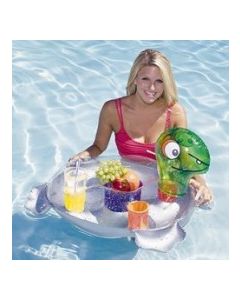 AquaFun Turtle Caddy Floating Bar Inflatable for Swimming Pool / Spa 