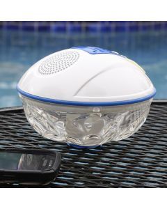 G.A.M.E Floating Bluetooth Speaker & Light Show for iPhone & Android - Wireless, Rechargeable & Waterproof (White)