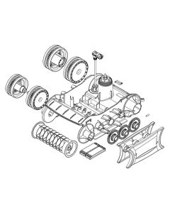 Zodiac FreeRider FR200 Complete Chassis R1066000 (Light Grey) – Genuine Pool Cleaner Spare Part