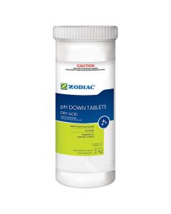 Zodiac pH Down Tablets Dry Acid pH & Total Alkalinity Reducer 2kg – Pool Chemical