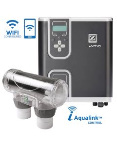Zodiac eXO iQ Mid Self-Cleaning Salt and Mineral Pool Water Chlorinator w/ WiFi, Timer & Battery Backup