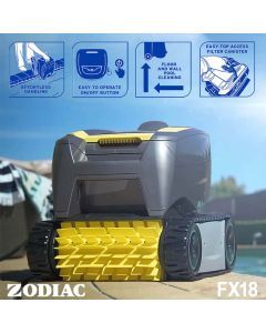 Zodiac FX18 Robotic Pool Cleaner. Floor, Wall, Waterline. Ultra Light & Compact