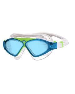 Zoggs Tri-Vision Junior Mask Blue Goggles Suitable for 6-14 Yrs