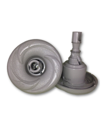 LA Spas Grey Mini Storm Directional Jet with Logo LA-PL-40225 - Spa Spare Part