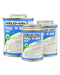 GLUE: Weld On 747(Blue) 473ml (Box 12) *DG* PFGL747L - Spa Spare Part