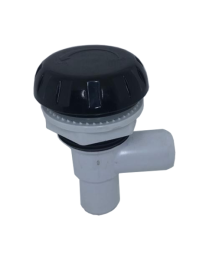 Rising Dragon 1" On / Off Valve Notched -  Black RD-601-2010-1 - Spa Spare Part