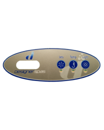 Balboa(Designer Spas) VL200 3 Button Overlay B-SCOL0015* - Spa Spare Part