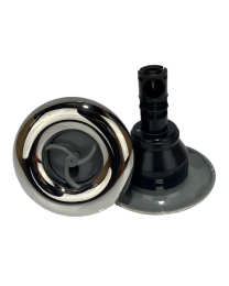 Rising Dragon 4" Single Pulse Jet Stainless Steel and Grey RD-203-4417S - Spa Spare Part